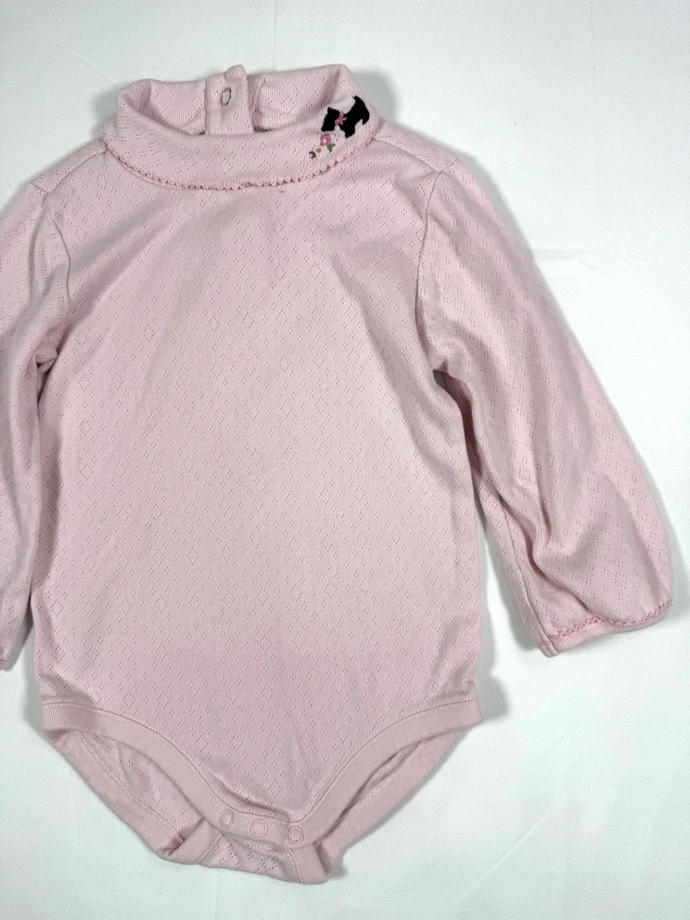 VINTAGE GYMBOREE 2006 Baby Girls‎ Pointelle Turtleneck Bodysuit 18–24M Cotton